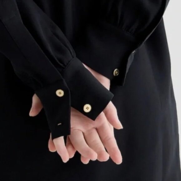 J Crew Long-sleeve shift dress in crepe - Picture 3 of 4